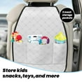thumbnail image 4 of Goofa Travel Around The World Airplane Pattern Car Back Seat Protector for Kids (2 Pack) ,Anti-kick Storage Mat for Car Seats,Shields from Footprints, 4 of 6