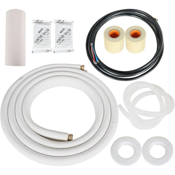 SEBLAFF Install Kit Fit For Mini Split Heat Pump Systems 3/8 Inch- 5/8 Inch Dia.16 Feet