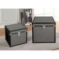 thumbnail image 5 of Home Decorative Mandalay Square Tweed Storage Trunks, 5 of 5