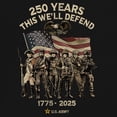 thumbnail image 3 of US Army 250 Years Women's Long Sleeve T-shirt American Military Veteran DD214 Patriotic, 3 of 7