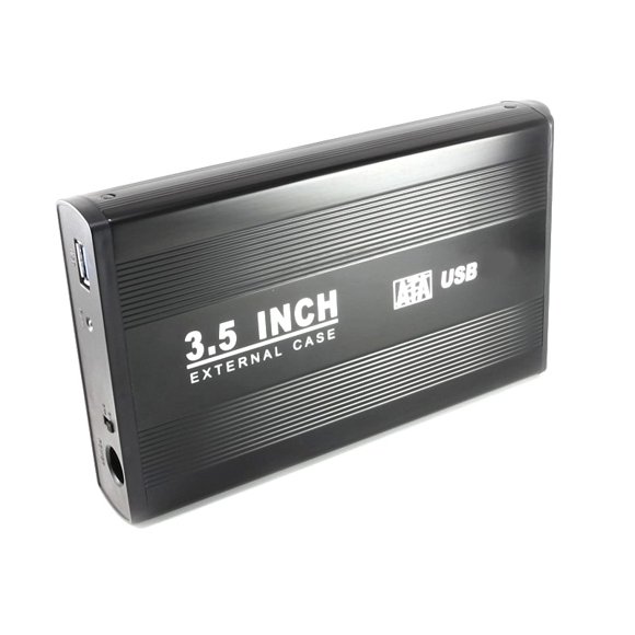 axGear 3.5 in USB 2.0 High Speed External SATA HDD Hard Drive Disk Case Enclosure Box