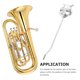 thumbnail image 5 of Atril portátil de hierro para partituras de instrumentos musicales como la tuba, 5 of 7