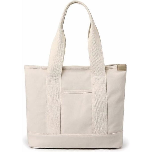 Canvas Women Tote Bag Casual Top Handle Satchel Large Capacity Handbags Shopping Bag for Work Travel