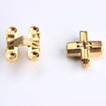 thumbnail image 3 of Bisagra Oculta TUNC de 2 Piezas Pesada para Muebles de Bricolaje Caja de Ventana Plegable Tamaño 12 * 42 mm Oro, 3 of 4
