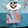 thumbnail image 4 of Shangniulu Table Cloth Napkins Hummingbird Colorful Flowers, Washable Reusable Dinner Napkin, Table Decor for Kitchen, Cocktail Party,Wedding, Banquet, Holiday 2 PCS, 4 of 7