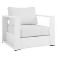 thumbnail image 2 of Modway Tahoe Fabric & Aluminum Outdoor Armchair in White (Set of 2), 2 of 7