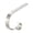 Silver, variant on Decorative Metal Wall Hook for Holiday Stockings Sturdy Construction Elegant Designs Multipurpose Home Use