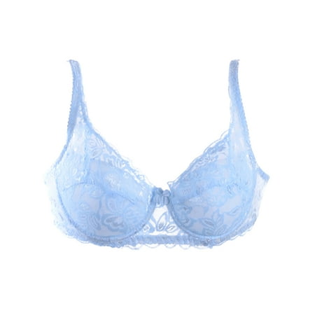 

Women Gather Push Up Bra Underwire 3/4 Cup Lace Brassiere Underwear