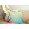 thumbnail image 2 of Ambesonne Ocean Throw Pillow Cover 2 Pack, Unusual Mermaid Shell, 20", Coral Blue, 2 of 7