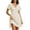 Khaki, variant on Wedding Guest Dresses for Women Spring Maxi Short Sleeve Plus Size Womens Dress V-Neck Solid Color Long Casual Summer Red M