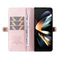 thumbnail image 6 of Dteck Wallet Case for Galaxy Z Fold 3 5G, Shockproof Magnetic Retro Credit Card Holder Flip Folio PU Leather Stand Protective Cover,Rosegold, 6 of 8