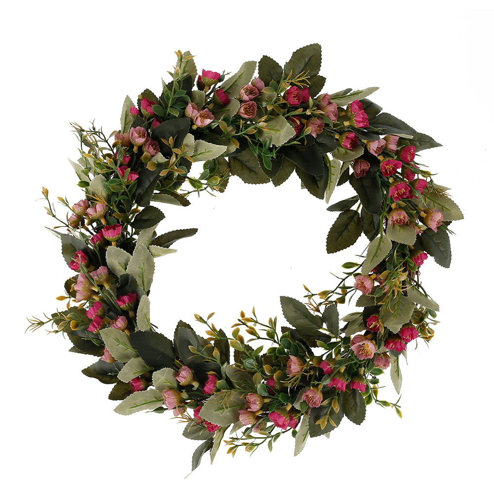 1pc Garland Magnolia Leaves Green Beautiful Wreath Decor for Party Festival Room 