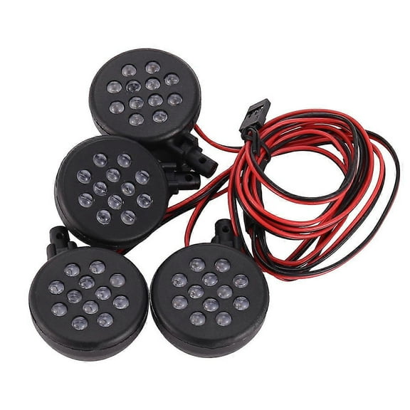 4 LED Lights Receiver Kit for 1/5 BAJA Rovan Motor 5B RC Carblack