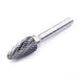 thumbnail image 3 of 1p 1/4 6mm Shank 12mm Diameter Tungsten Carbide Rotary File Double Cut Rotary Burr 8mm-32mm Blade Length Dremel Rotary Tool, 3 of 5