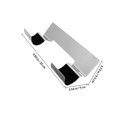 thumbnail image 2 of SHOWERORO Soporte Para Y Rizador De Cabello Montado En Pared Con Moderno Plata, 2 of 8