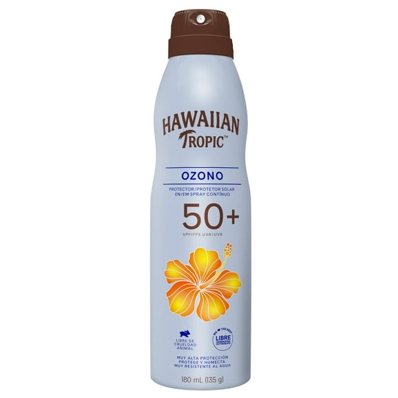 Protector solar Hawaiian Tropic Ozono FPS 50+ ozono en aerosol 180 ml