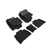 3D MAXpider 2020-2024 Fits Mercedes-Benz Gle-Class 5-Seat Elegant Woven Nylon Hybrid 1st Row 2nd Row Black Floor Mat SLMB11804709