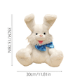 thumbnail image 4 of Easter Bunny Plush Toys, Interactive Singing & Repeating Stuffed Animals with Moving Ears, Peek-A-Boo Musical Bunny Gift Easter Decoration for Girls Boys, Soft White Plush 13.78”, 4 of 6