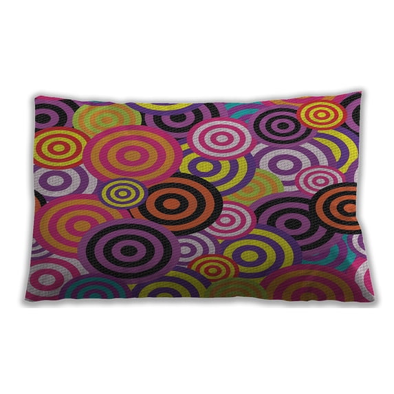 Ahgly Company Outdoor Rectangular Patterned Lumbar Throw Pillow, 13 inch by 19 inch