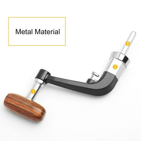 For 1000-6000 Reel 2 * Handle L For 5000-6000 Reels Metal Plastic Wood Fangkenuo