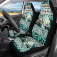 thumbnail image 2 of XYZCANDO Turtle Print Car Seat Covers Soft Decorative Car Front Seat Covers Interior SUV Front Seats, Anti-Slip Auto Interior Decor Van Sedan, 2 of 10