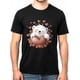 thumbnail image 5 of Camiseta de manga corta para hombre, estilo casual, con cuello redondo y estampado de oso blanco y corazones., 5 of 8