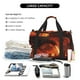 thumbnail image 5 of Fotbe Fiery Dragons Castle Attack Bolsa de Viaje con Estampado, Bolsa de Fin de Semana para Mujer con Compartimento para Zapatos, Bolsa de Gimnasio con Bolsillo Húmedo, 5 of 7