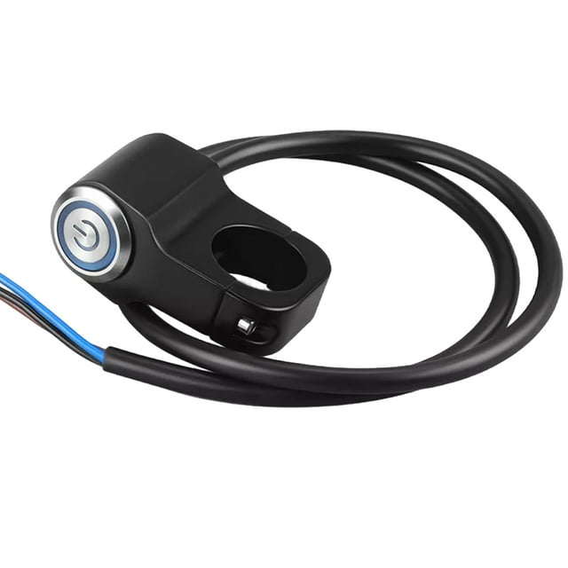 fastboy Electric Car LED Headlight Handlebar Switch Modification Aluminum Alloy Metal Switch Self-locking self-resetting