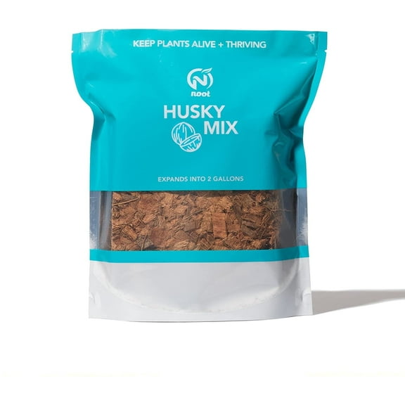 Noot Husky Mix Coconut Chip Fibers Coco Coir Potting Soil for Indoor & House Plants | 6 Quarts | Orchid, Fiddle Leaf Fig, Houseplant, Monstera | Fast Draining | Rapid Root Growth | Hydrate At Home