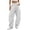 C-White461, variant on DHFJKG Wide Leg Pants For Women Baggy Joggers Elastic Waist Oversized Athletic Trousers With Pockets