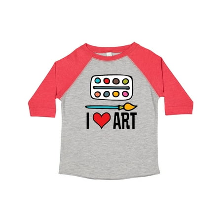 

Inktastic Painting I Love Art Gift Toddler Boy or Toddler Girl T-Shirt