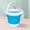 Blue, variant on Kittvzx Storage Containers with lids 3L Foldable Silicone Paint Brush Cleaner Paint Cup Watertight Painting Supplies Suitable For Kids Adults Painting Acrylic Watercolor Studio Classroom