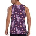 thumbnail image 2 of Fotbe Snake And Flower Pattern Men's Quick Dry Workout Tank Top Gym Muscle Tee Fitness Bodybuilding Sleeveless T Shirt Breathable Workout Shirt-Small, 2 of 8