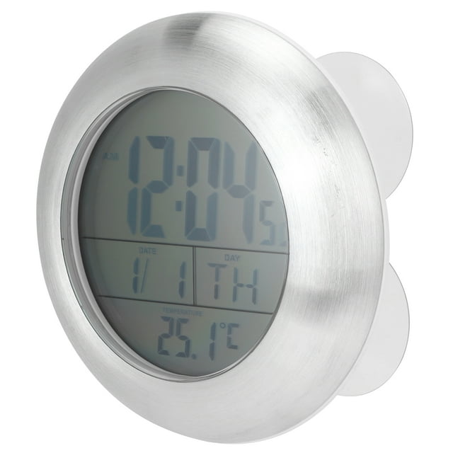 Reloj de Pared Jadeshay Impermeable Digital Plata