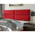 thumbnail image 4 of Vant 30 x 11.5 Inch Upholstered Decor Wall Panel, Suede Red Melon (4 Pack), 4 of 8