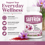 BOGO Sale - Extra Strength Saffron Extract - Two 60 Count Bottles, 88.5mg Per Serving