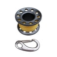 thumbnail image 2 of Paquete de 2 carretes de buceo con perno de material acero inoxidable, 10 m / 32,81 pies Yellow Line kusrkot Carrete de buceo, 2 of 8