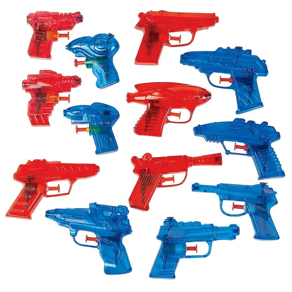 Patriotic Water Gun Assortment - Party Favors - 25 Pieces