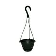 thumbnail image 4 of KOBA 6" Mini Black Hanging Basket with Saucer, Qty. 10, 4 of 5