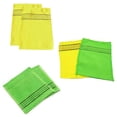 thumbnail image 4 of 2PCS Body Scrub Shower Towel Double-sided Bath Washcloth Towel 14*15CM, 4 of 5
