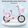 thumbnail image 3 of Vélo pour Enfants 12-20 Po Bicyclette pour Filles de 3 à 13 Ans avec Roues Stabilisatrices Panier Filet de Protection Roue Fash, 3 of 7