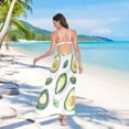 thumbnail image 7 of FORMRS Womens Long Sarong Beach Wrap Semi-Sheer Bikini Skirt Bathing Swimsuit Cover Up, Avocado, 7 of 7