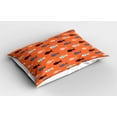 thumbnail image 2 of Ambesonne Orange Pillow Sham 2 Pack, Colorful Fish Shoal, 36"x20", Persian Blue Salmon Teal, 2 of 3