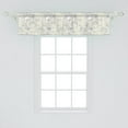 thumbnail image 2 of Ambesonne Art Nouveau Window Valance, Romantic Bridal Branch, 54" X 12", Ivory and White, 2 of 3