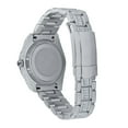 thumbnail image 2 of Men's Stainless Steel 18K White Gold Finish Simulated Diamond Watch 42mm W/Date knight, 2 of 5