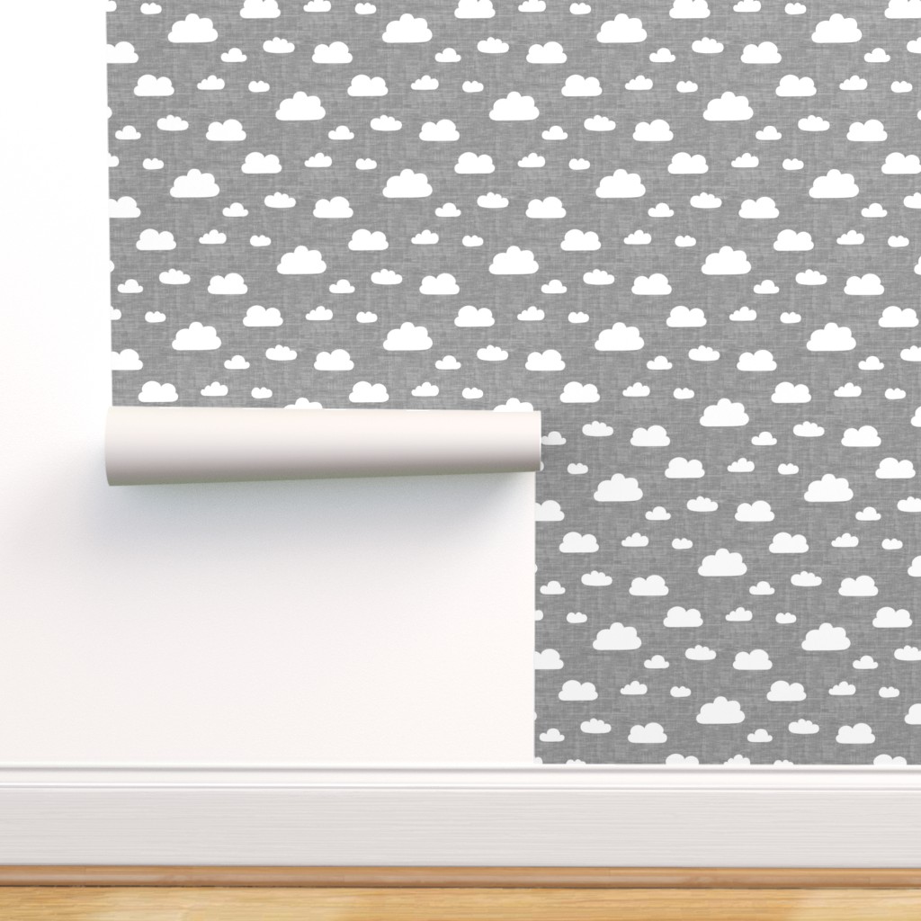 Peel-and-Stick Removable Wallpaper Clouds In Cloud Sky Textured