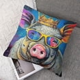 thumbnail image 7 of Hippie Animal Rhinoceros Throw Pillow Machine Washable, Indoor Outdoor Decorative Pillow for Couch, Bed or Patio, 7 of 7