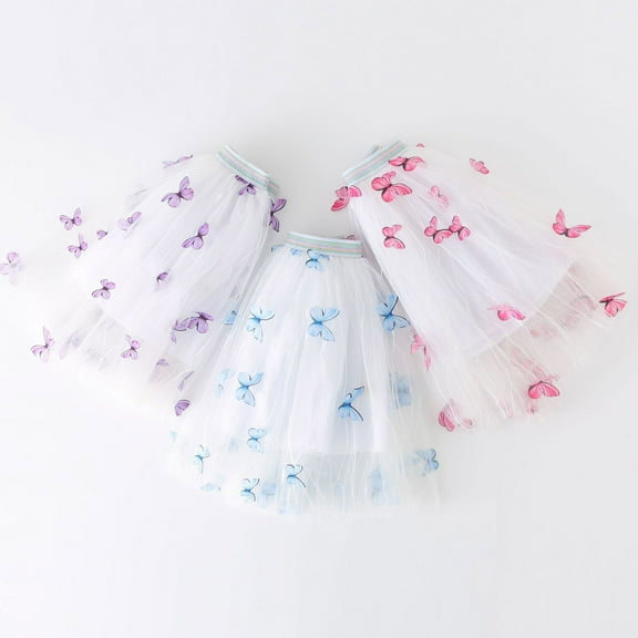 Aayomet Dresses For Girls Kids Baby Girl Cartoon Flower Dress Long Sleeve Winter Dresses,Blue 4-5 Years