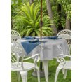 thumbnail image 3 of Outdoor Tablecloth with Umbrella Hole for Patio/Picnic/Party/Camping, Vintage Slate Gray Starfish Waterproof Table Cloth Round Cover Washable, Summer Coastal Beach Marine (Dia 54"), 3 of 9