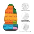 thumbnail image 4 of Wukai Colorful Building Blocks Full Set Car Seat Covers with Soft Padding Universal Auto Front Seats Protector and Cushion Mat, 4 of 5